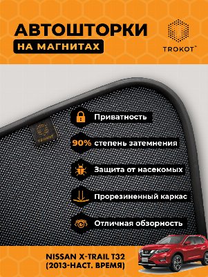 Nissan X-Trail (3) (Т32) (2013-наст.время) Внедорожник 5 дв. Комплект на передние двери PREMIUM
